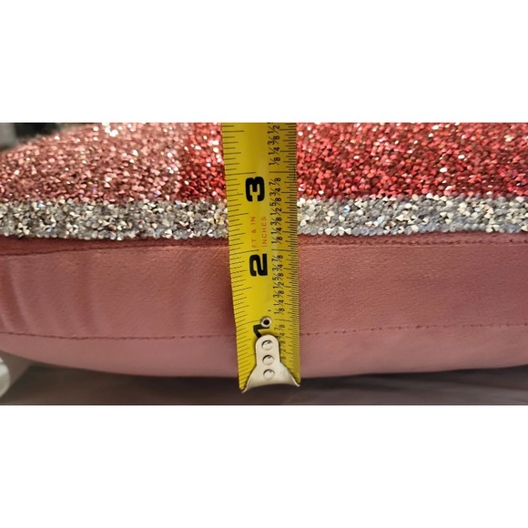 Sparkles Home PINK Rhinestone Halloween Candy Corn Pillow Tik tok Beaded 2023 - Picture 8 of 8